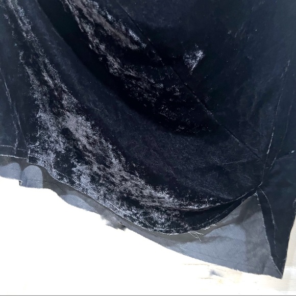 Revolve- Nili Lotan Slip Dress Velvet/Velour Gunmetal Sasha Maxi Dress Size Med - Picture 5 of 6